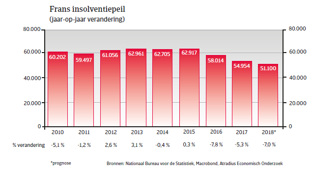 Landenrapport west europa Frankrijk 2018 - insolventiepeil